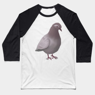 Cute Pigeon Drawing Baseball T-Shirt